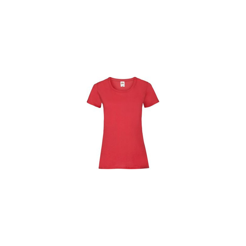 FRUIT OF DE LOOM 61-372-0 - ROJO - CAMISETA LADY-FIT 100 % ALGODON MUJER